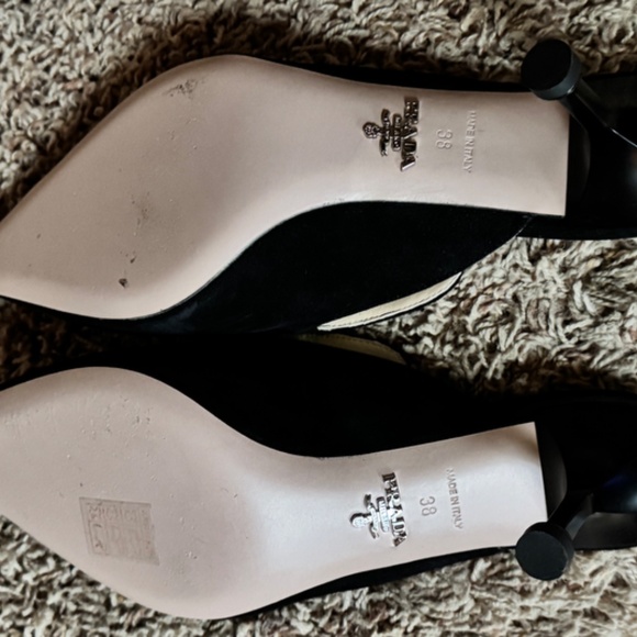 Prada Calzature Donna Nero Heels, size 38 - Picture 4 of 13